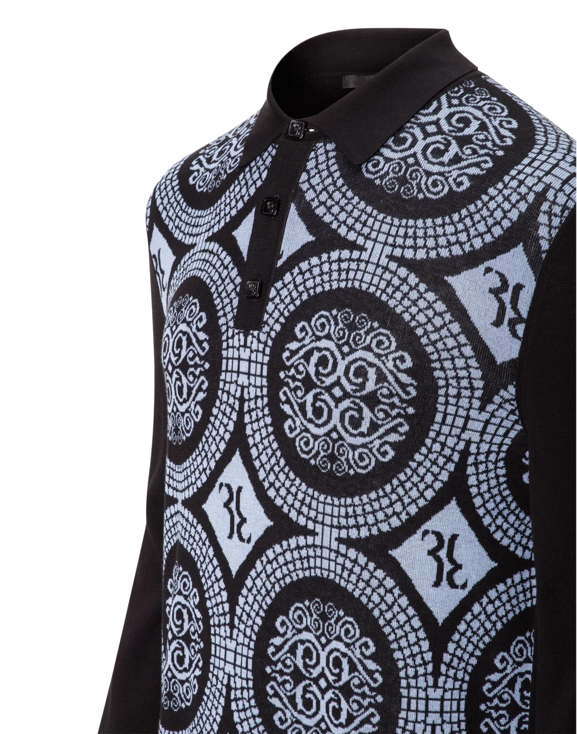 Pullover Polo-Neck LS "Brice", цвет: Черный