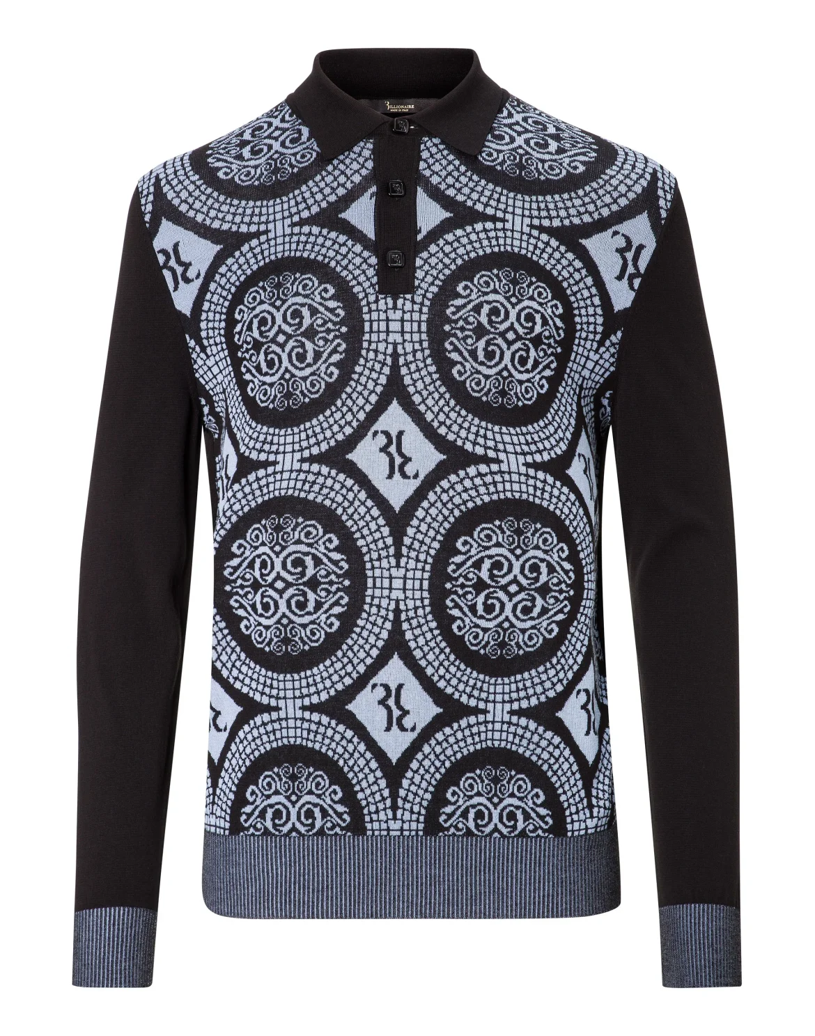 Pullover Polo-Neck LS "Brice", цвет: Черный