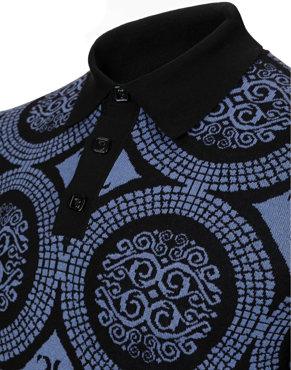 Pullover Polo-Neck SS "Cedric", цвет: Черный