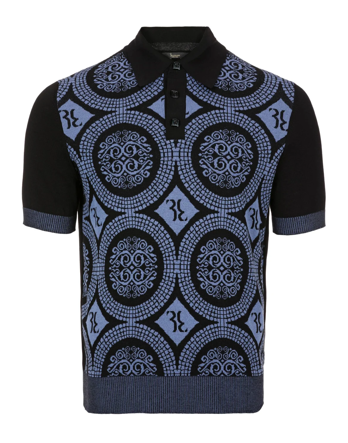 Pullover Polo-Neck SS "Cedric", цвет: Черный