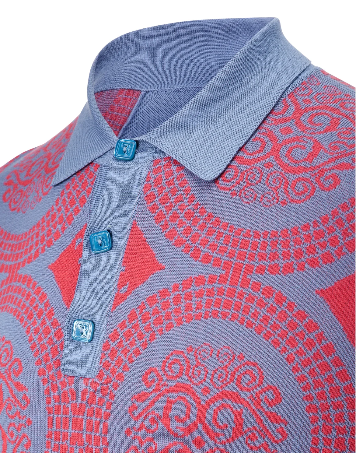 Pullover Polo-Neck SS "Cedric", цвет: Синий