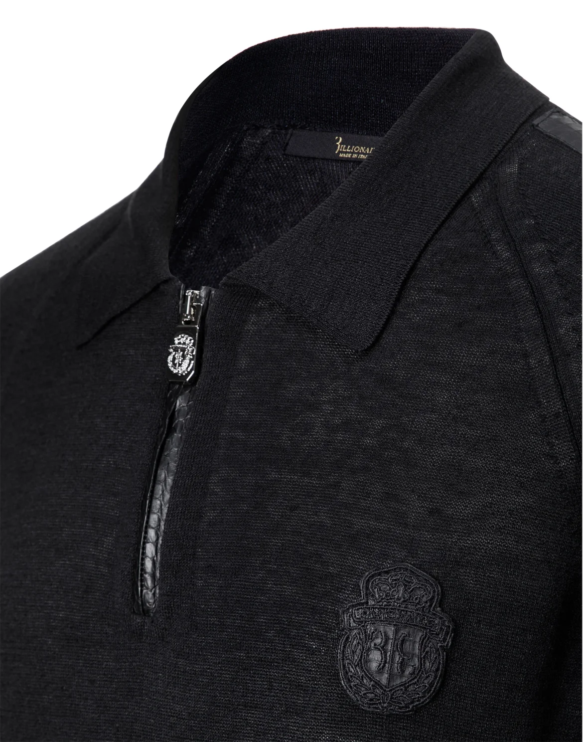 Pullover Polo-Neck SS "Charles", цвет: Черный
