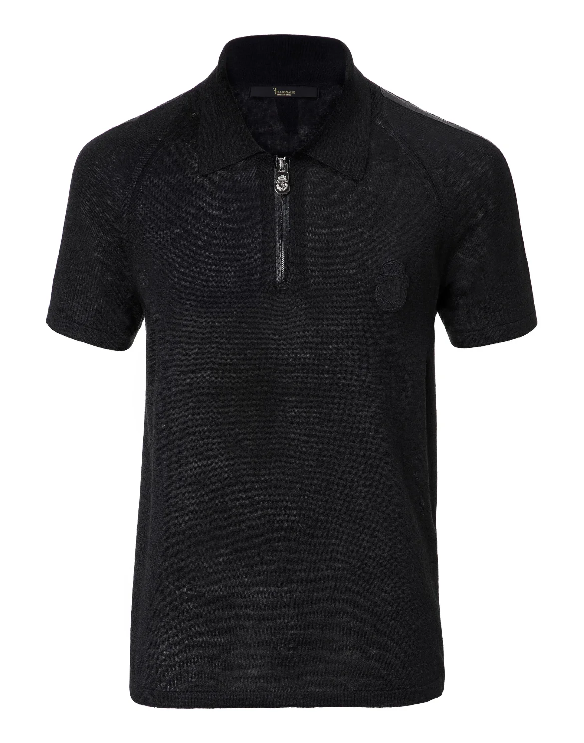 Pullover Polo-Neck SS "Charles", цвет: Черный