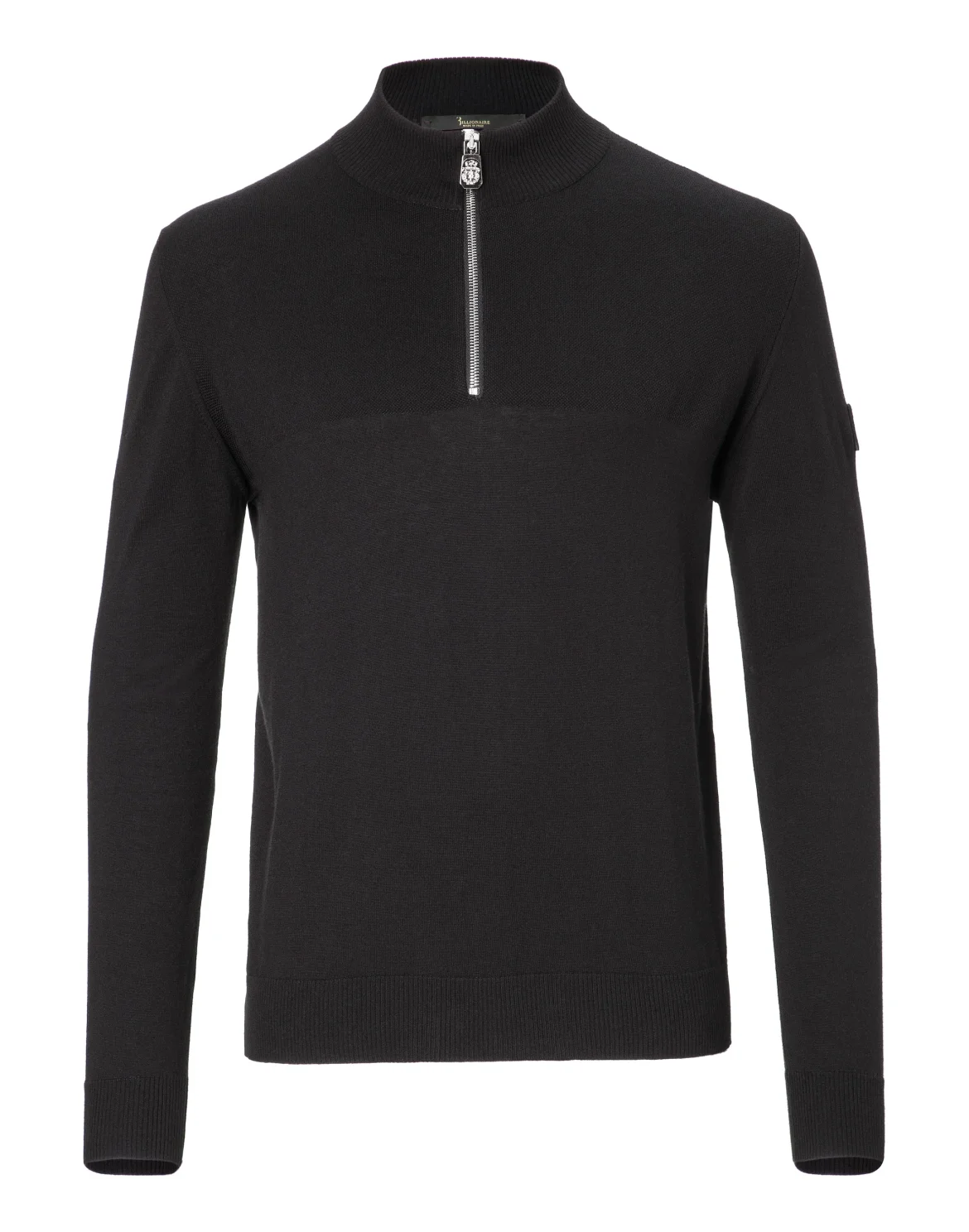 Pullover zip mock "Egide", цвет: Черный