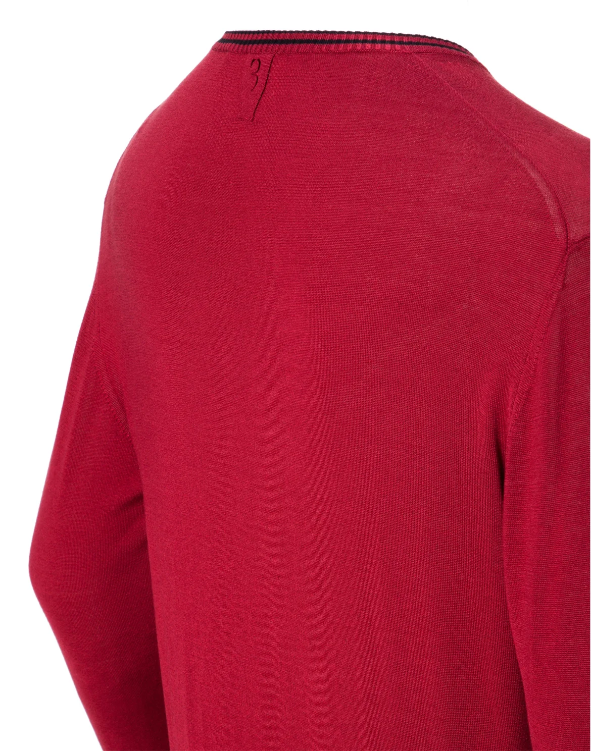 Pullover V-Neck LS "Florent", цвет: Красный