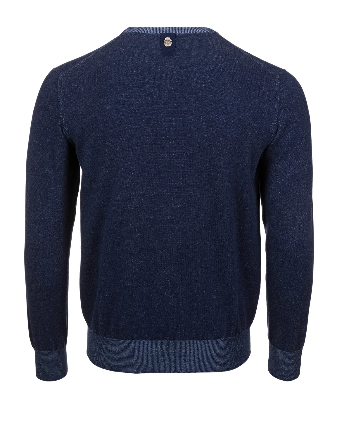 Pullover Round Neck LS "Drew", цвет: Синий