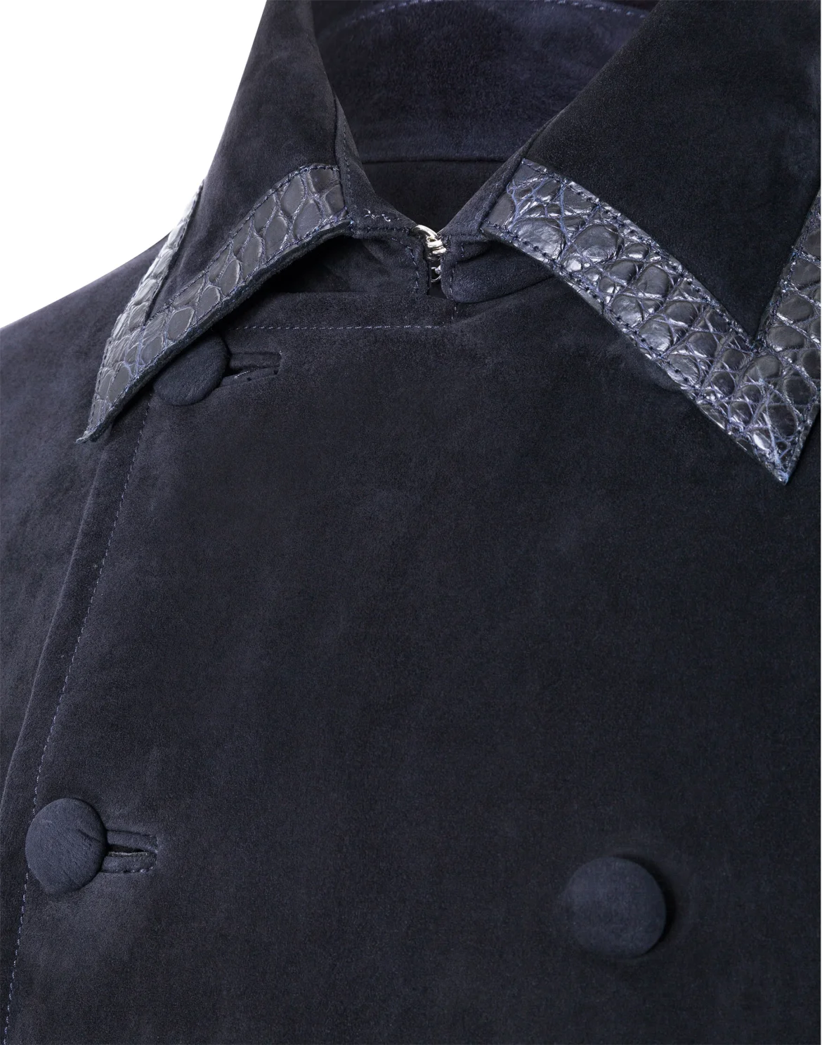 Leather Trench Coat "Gabriel", цвет: Синий