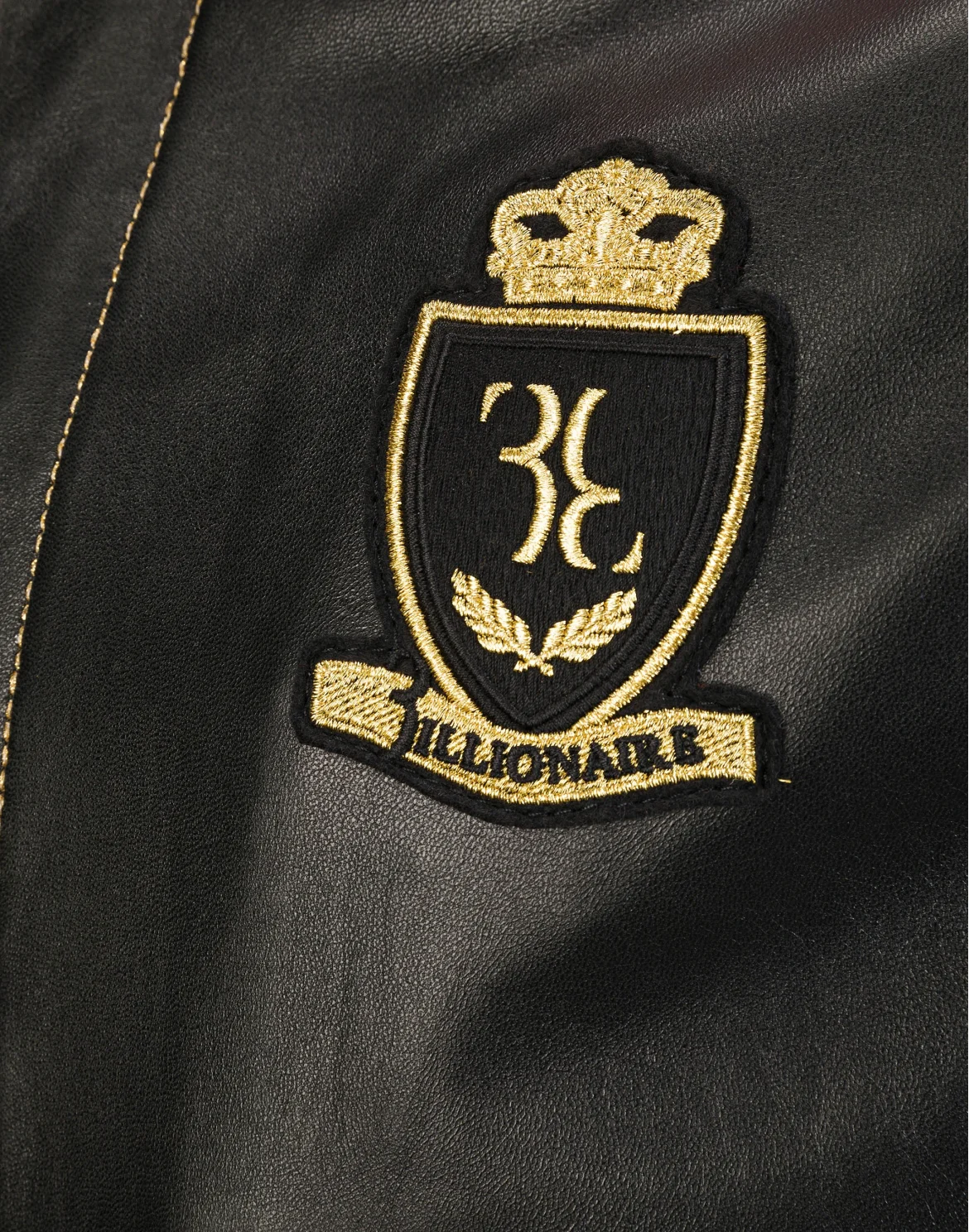 Leather Bomber "Egide", цвет: Черный