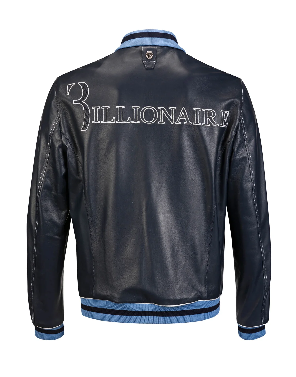 Leather Bomber "Egide", цвет: Синий