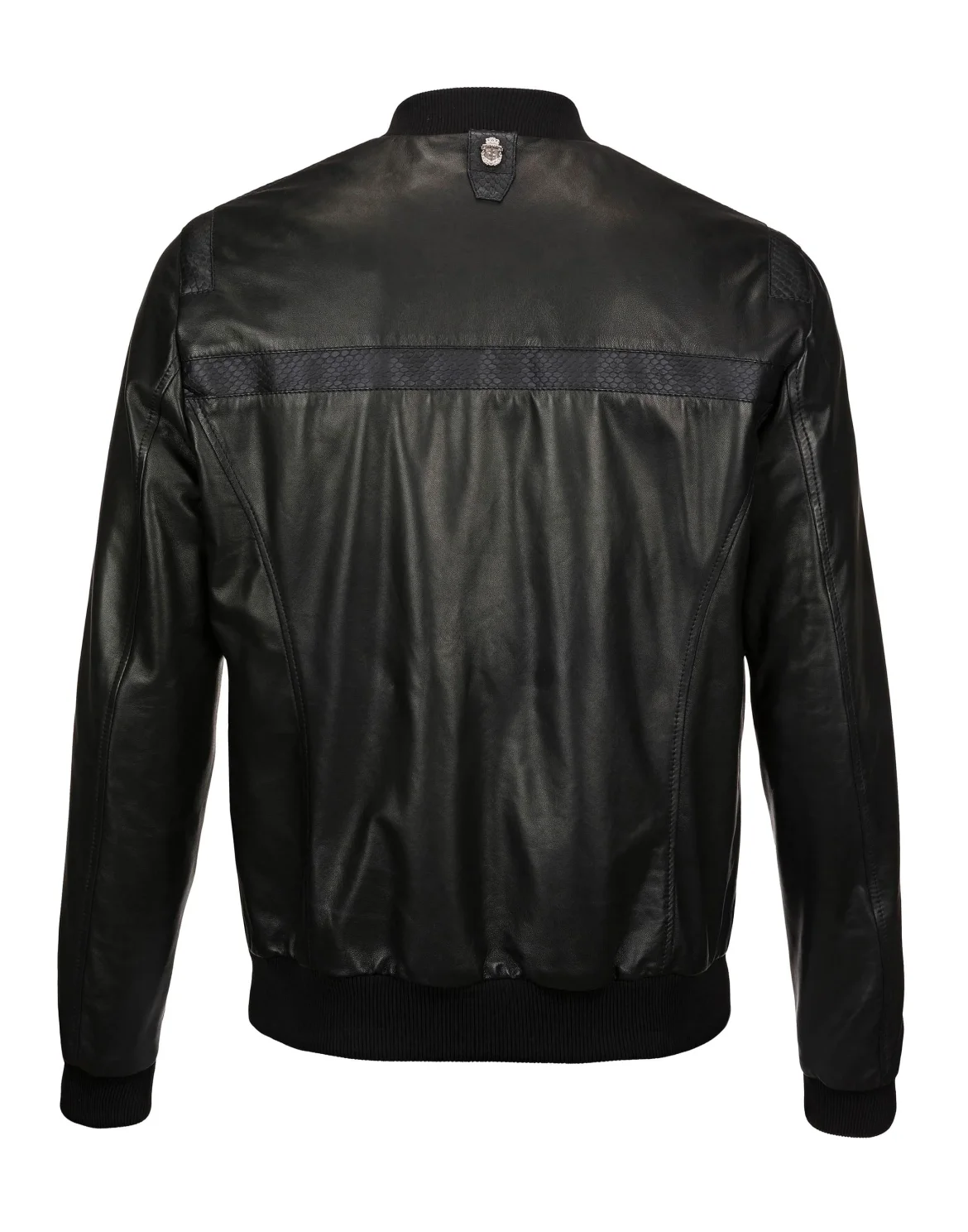 Leather Bomber "Emile", цвет: Черный