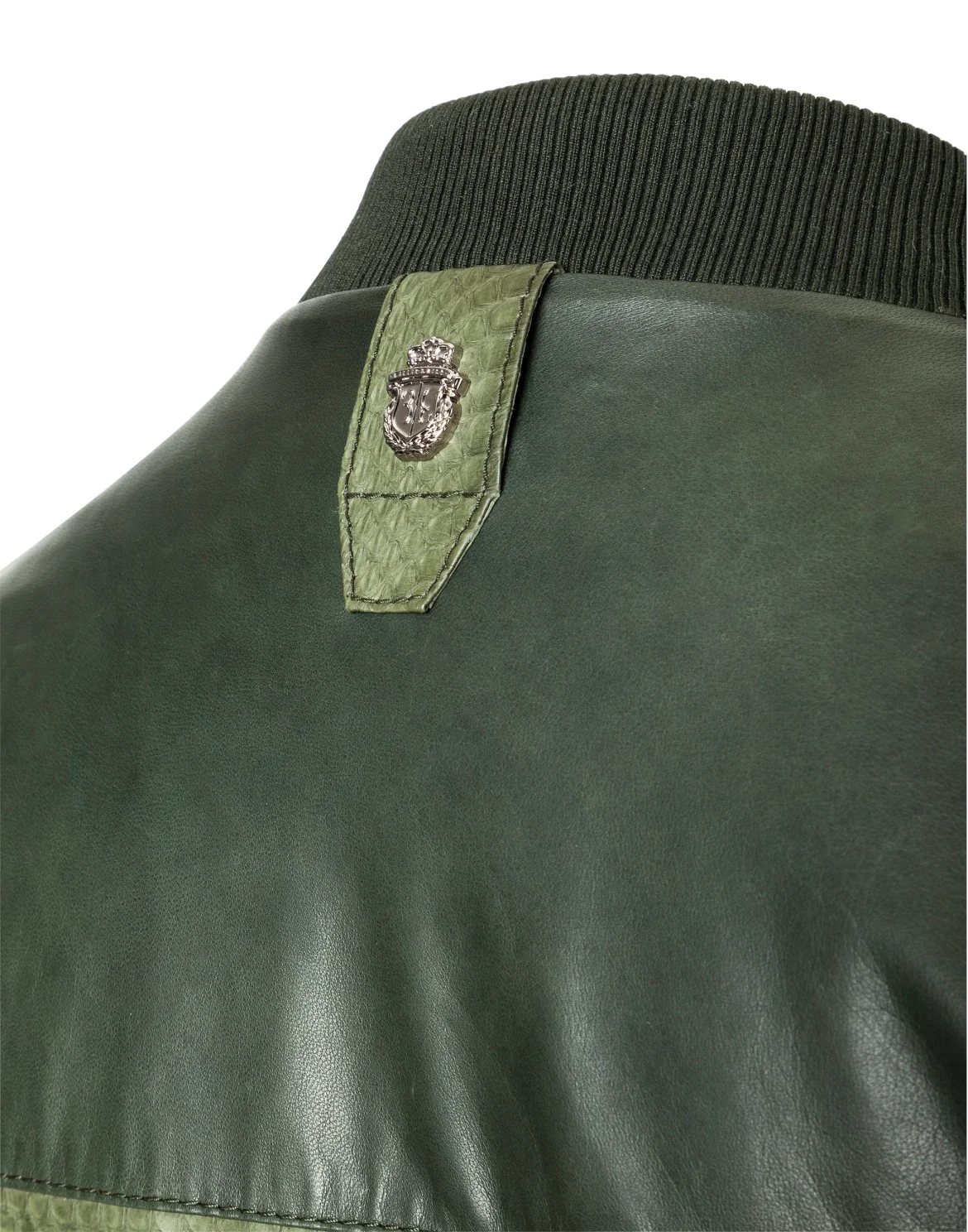 Leather Bomber "Emile", цвет: Камуфляж