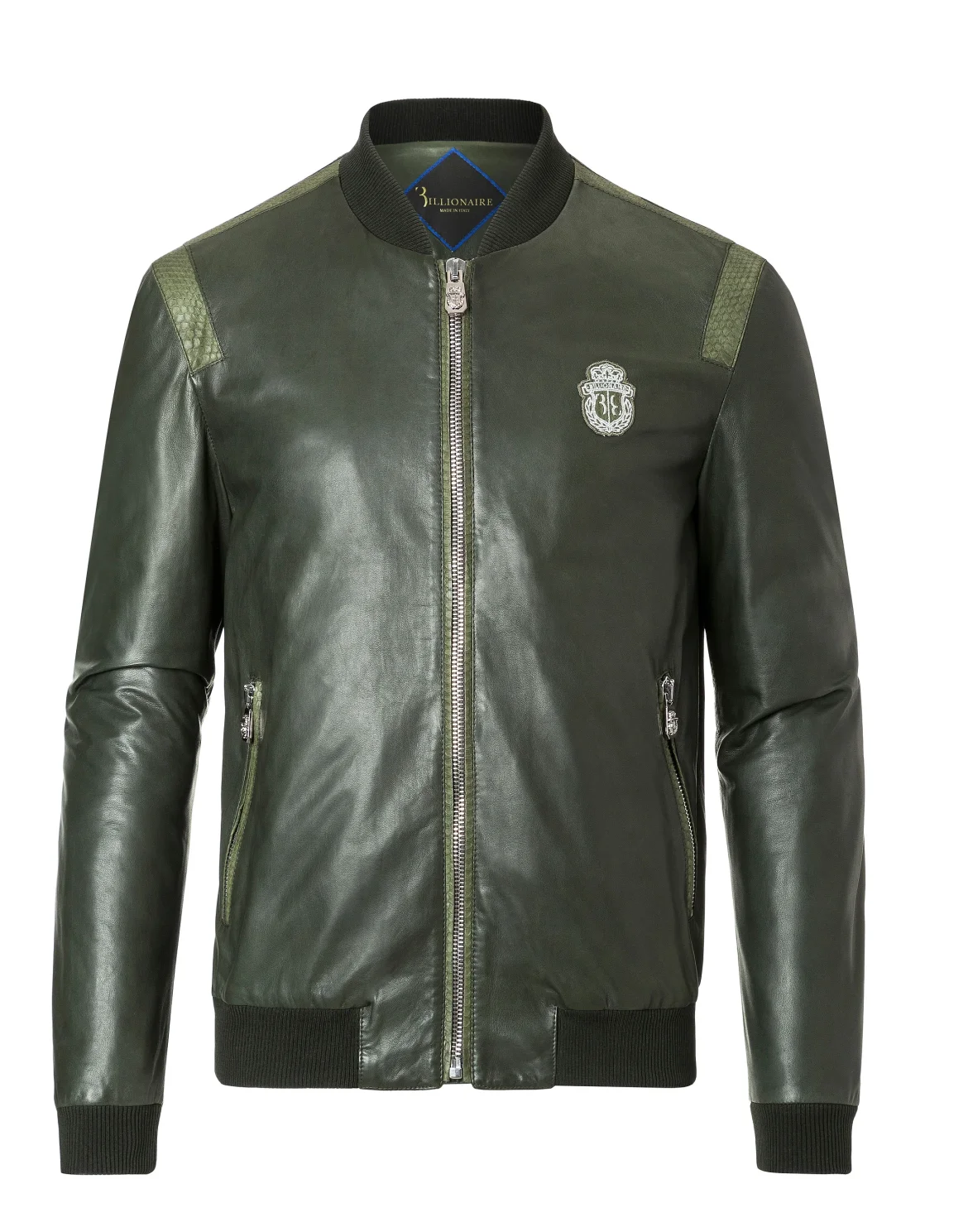 Leather Bomber "Emile", цвет: Камуфляж