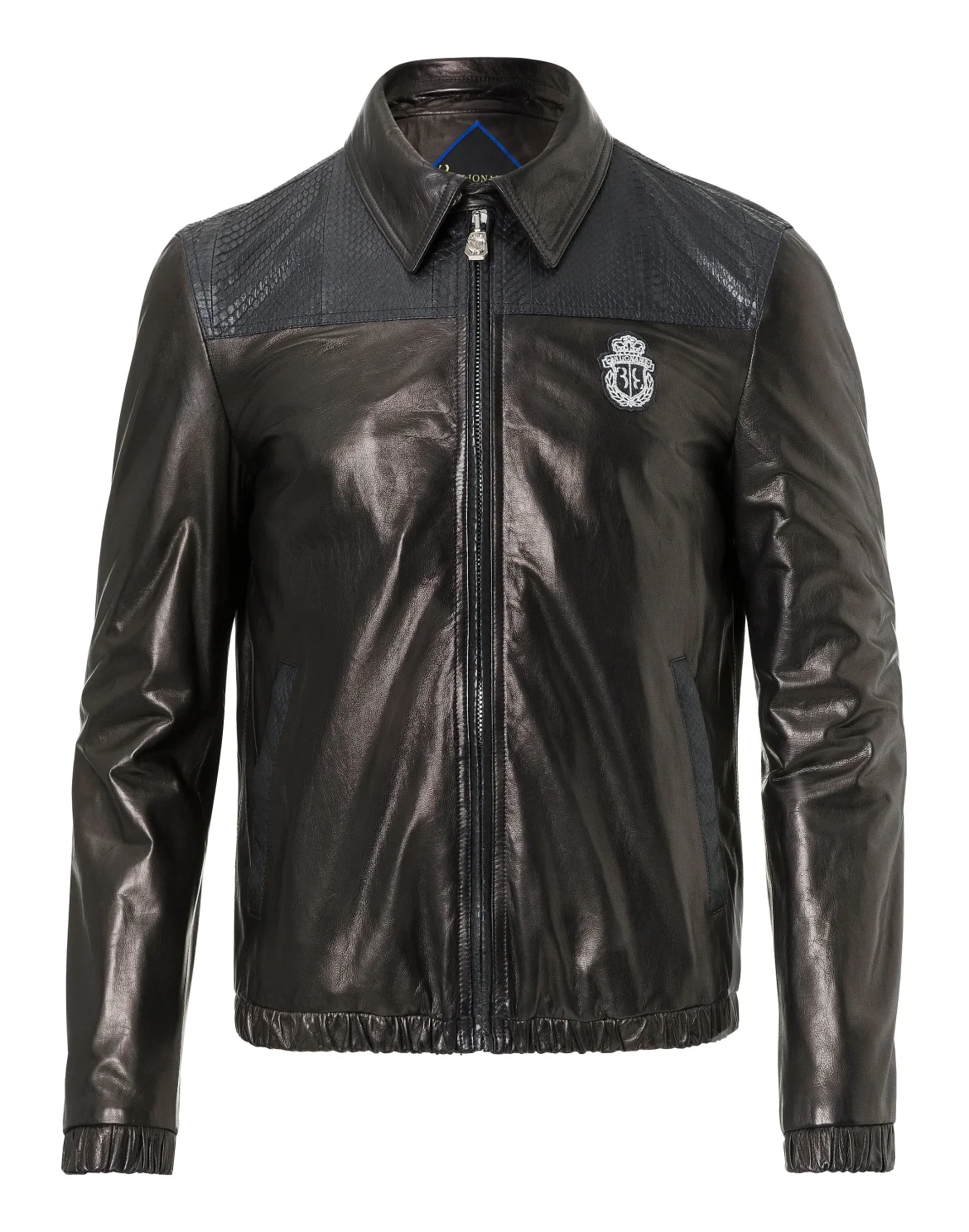 Leather Bomber "Flavien", цвет: Черный