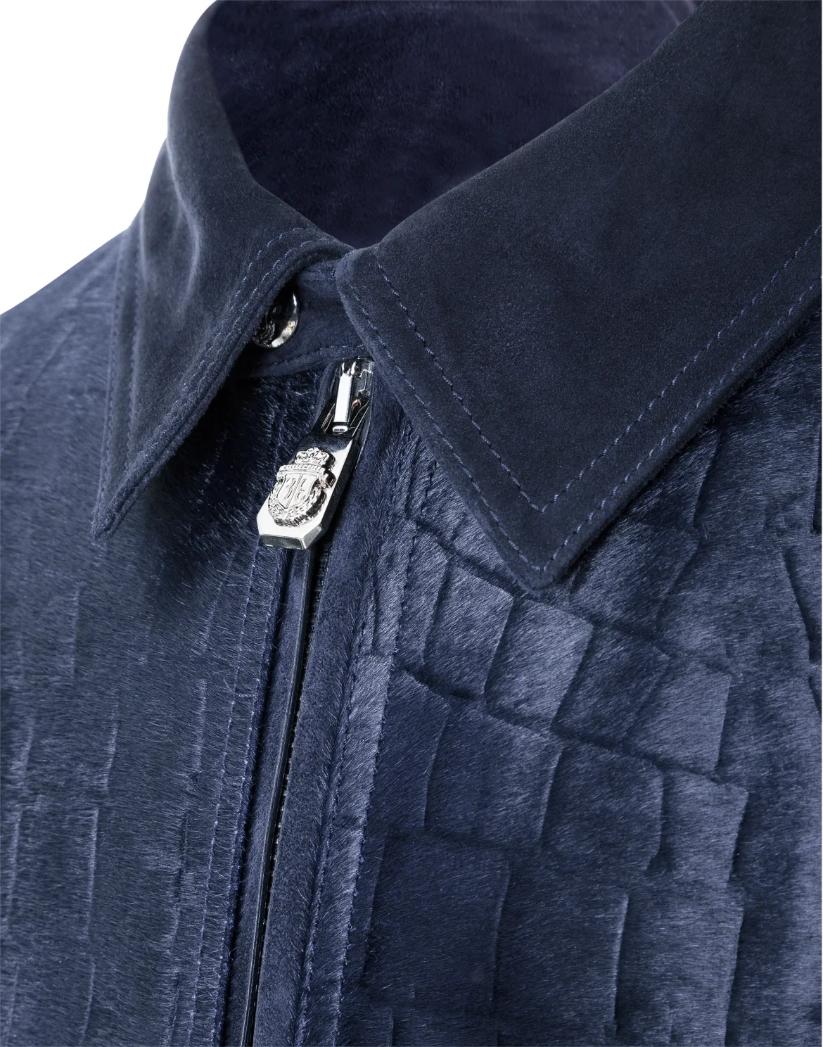 Leather Jacket "Evrard", цвет: Синий