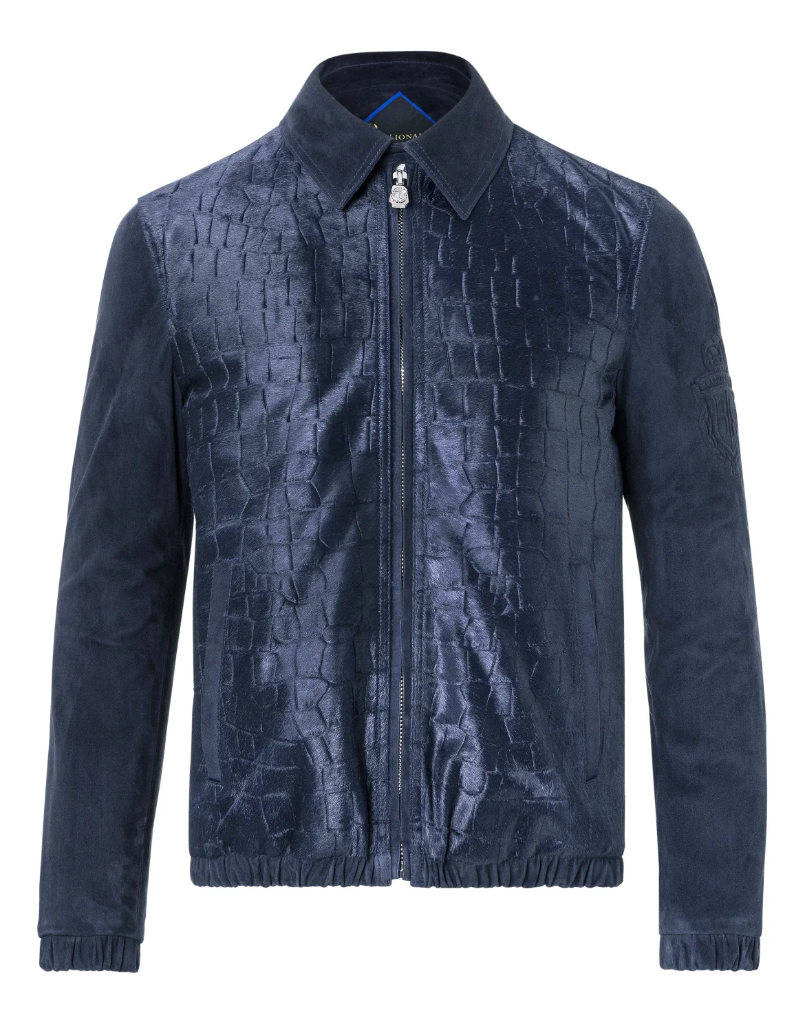 Leather Jacket "Evrard", цвет: Синий