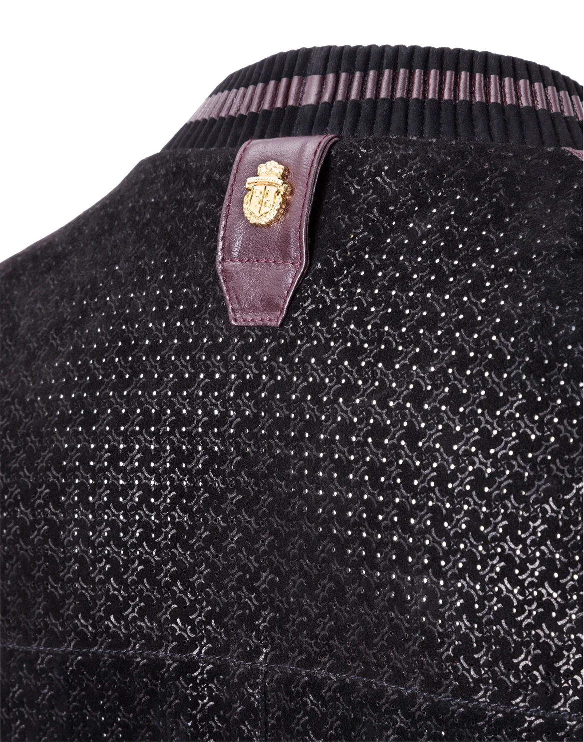 Leather Bomber "Attitude", цвет: Черный