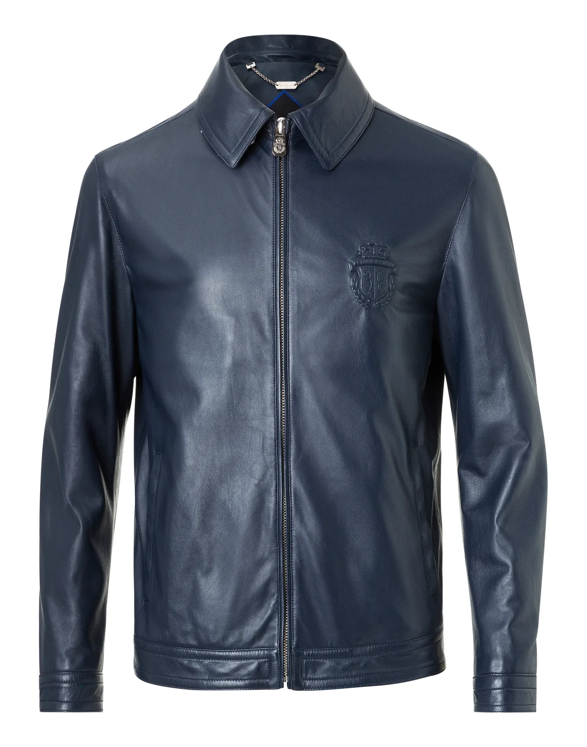 Leather Jacket "Brandon", цвет: Синий