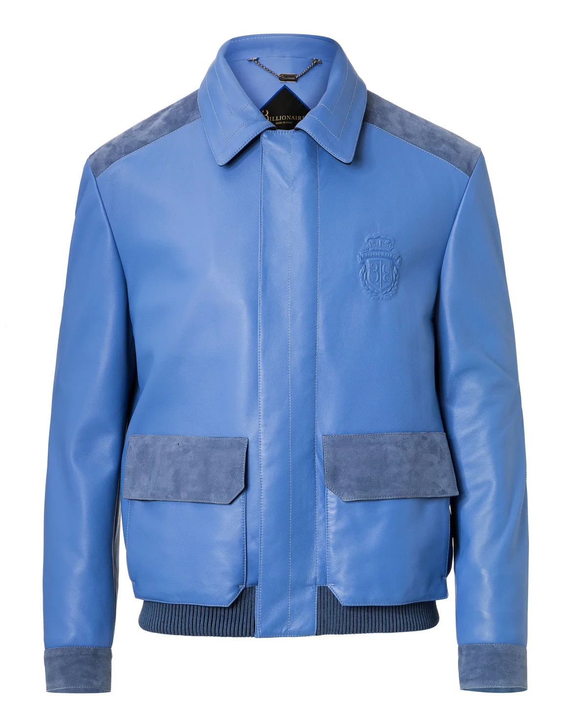 Leather Jacket "Cesare", цвет: Синий