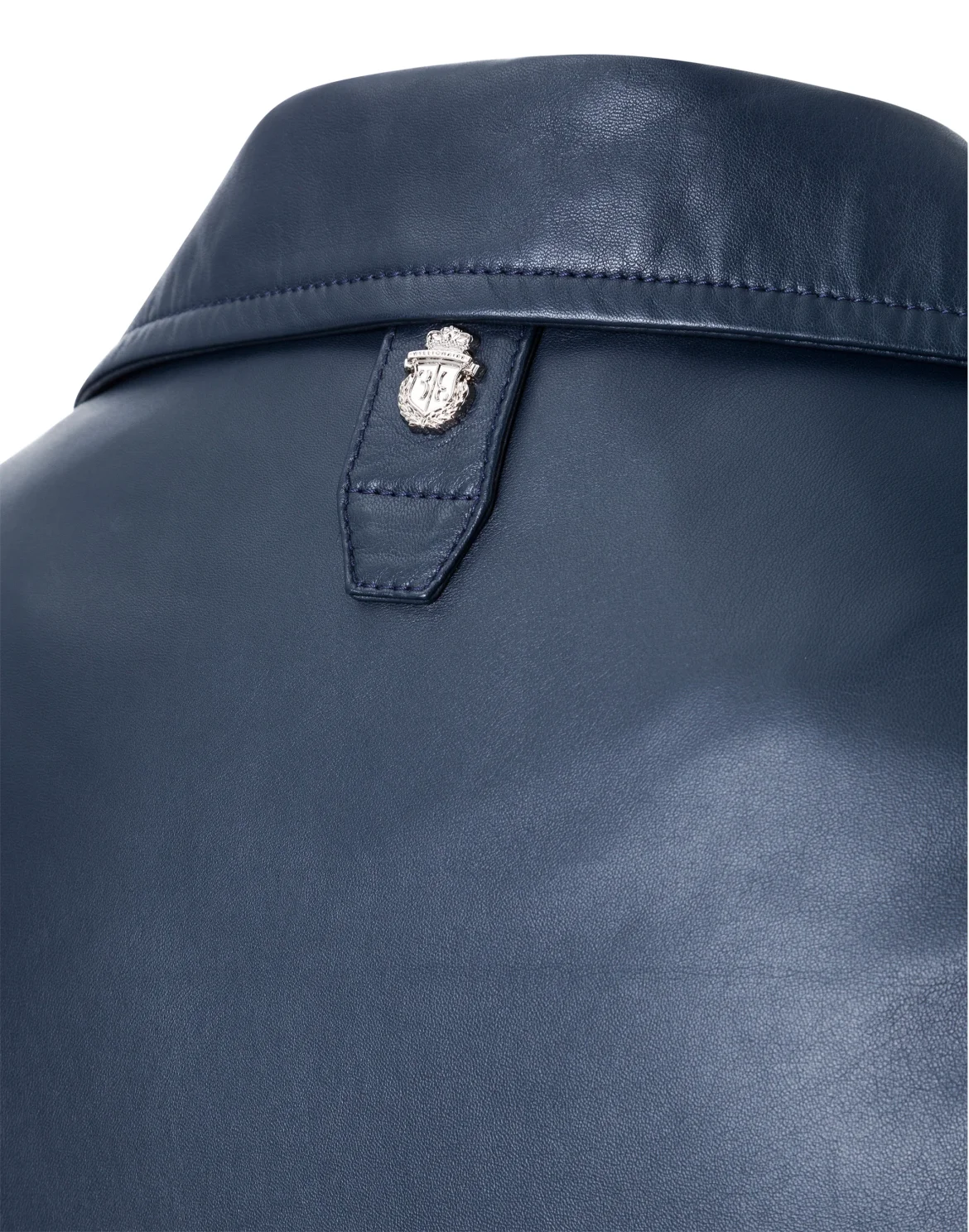 Leather Biker "Eaton", цвет: Синий