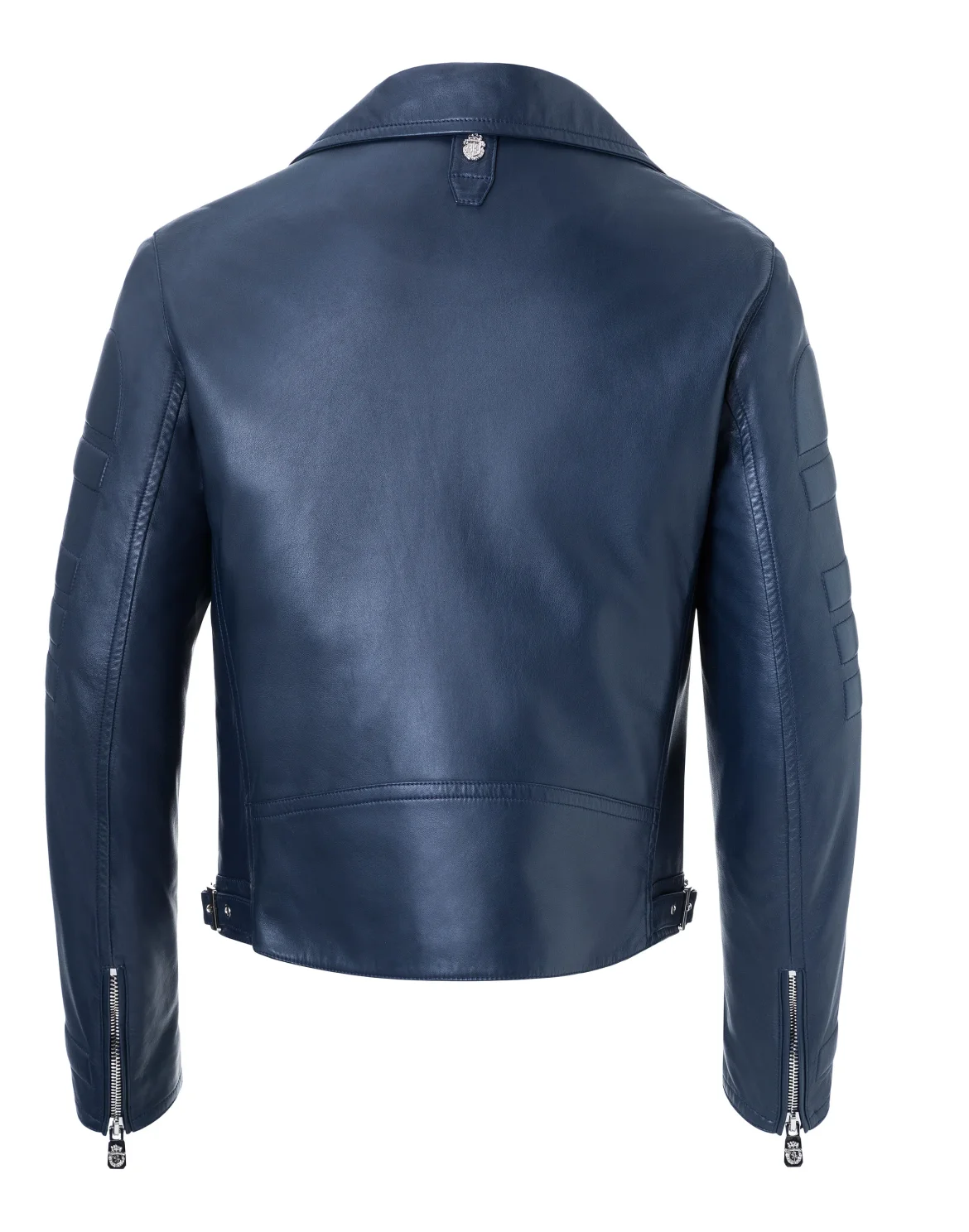 Leather Biker "Eaton", цвет: Синий