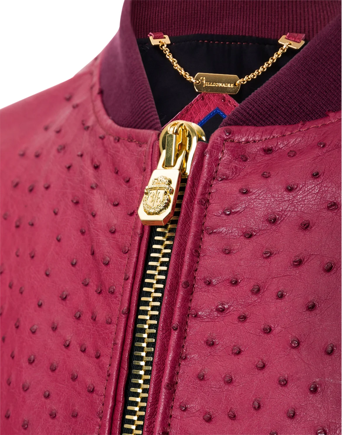 Leather Bomber "Felicien", цвет: Красный