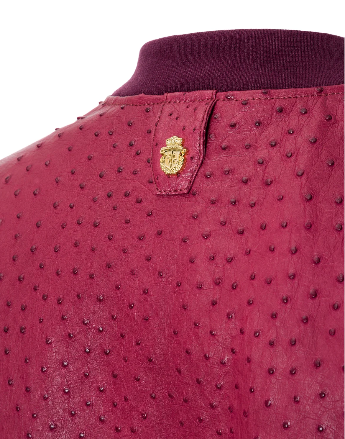 Leather Bomber "Felicien", цвет: Красный
