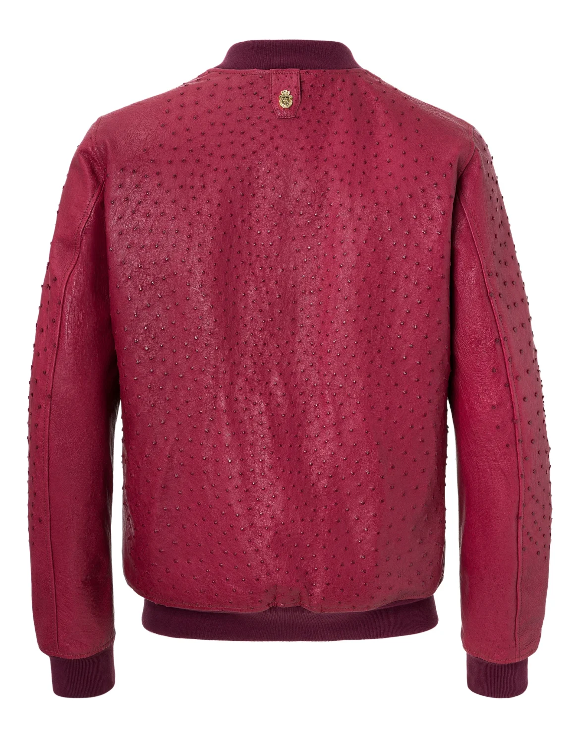 Leather Bomber "Felicien", цвет: Красный