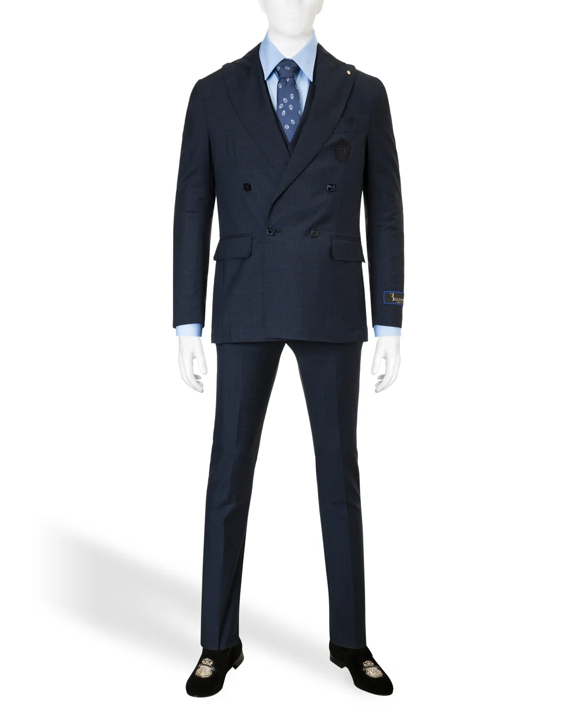 Suit 3 pcs slim "Yael", цвет: Синий