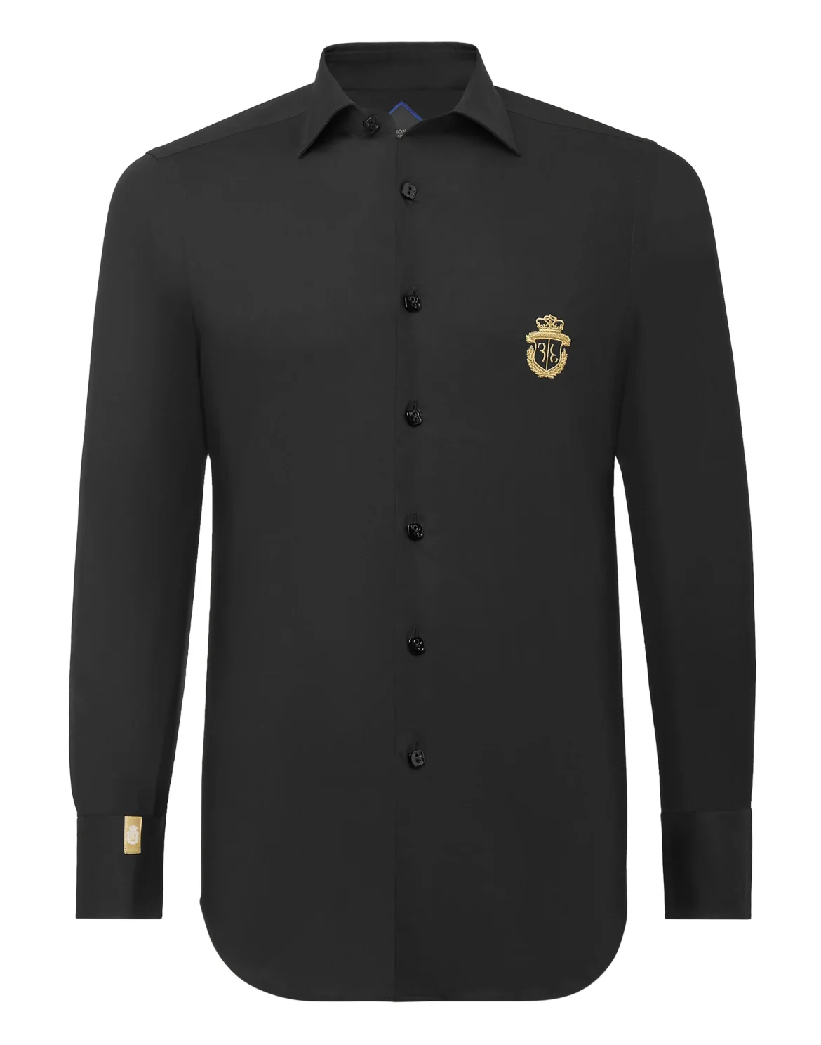 Shirt Silver Cut LS "Clovis", цвет: Черный