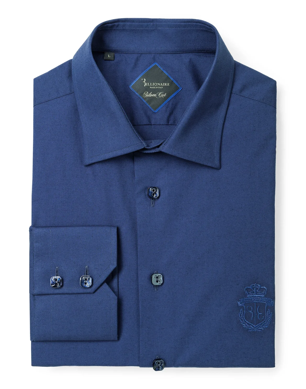 Shirt Silver Cut LS "Clovis", цвет: Синий