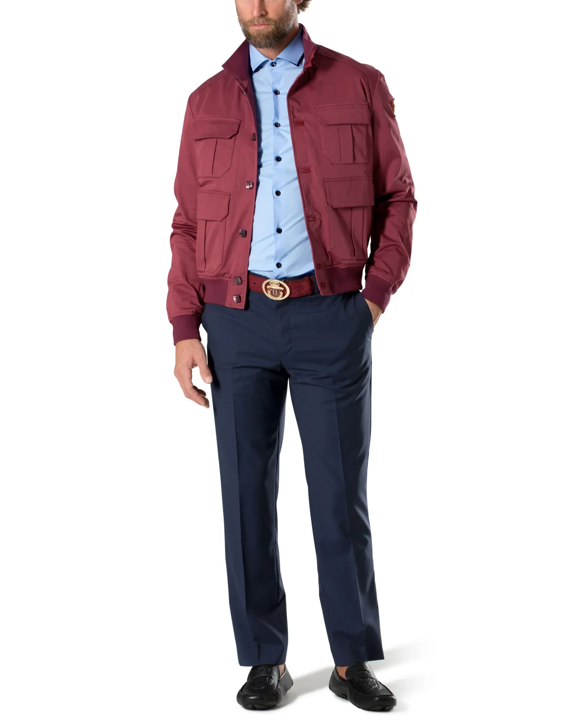 Shirt Silver Cut LS "Amede", цвет: Синий