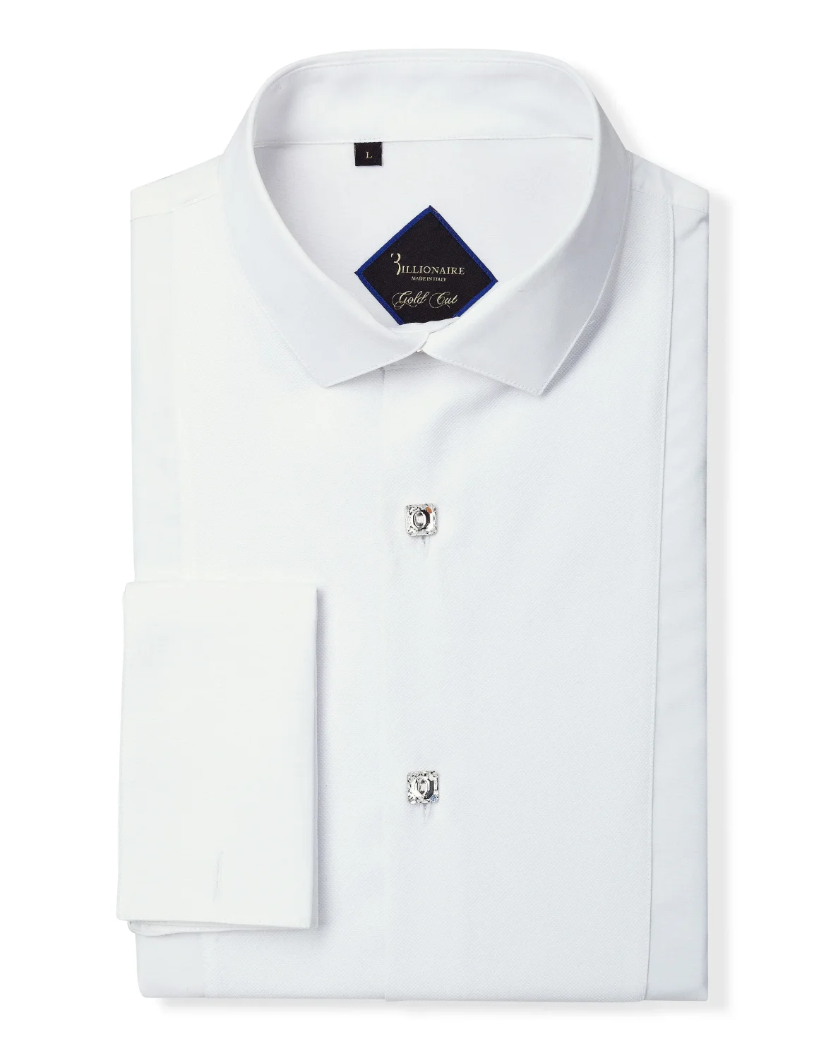 Shirt Gold Cut LS "Smoking", цвет: Белый