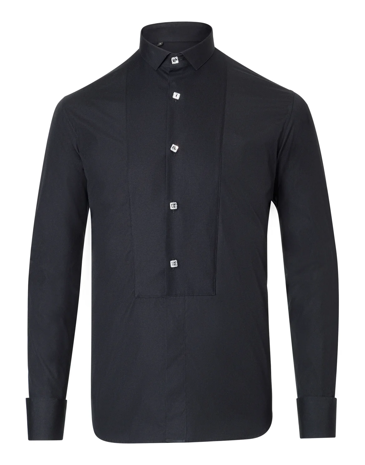 Shirt Gold Cut LS "Smoking", цвет: Черный