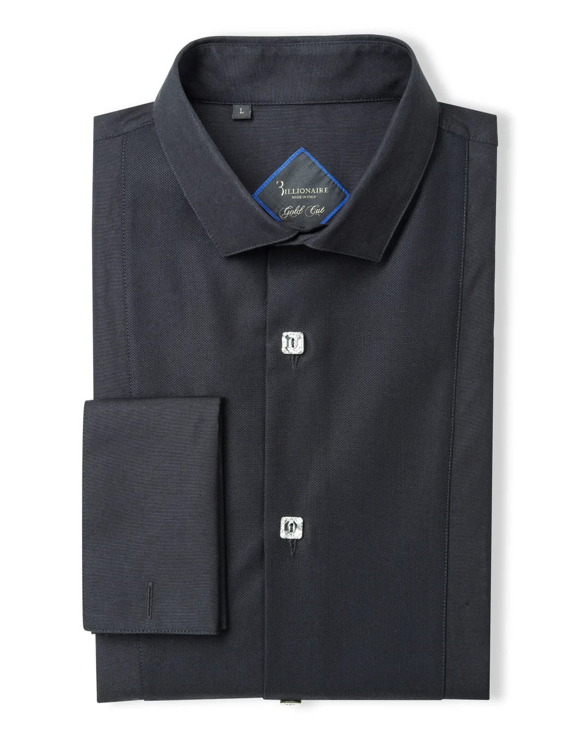 Shirt Gold Cut LS "Smoking", цвет: Черный