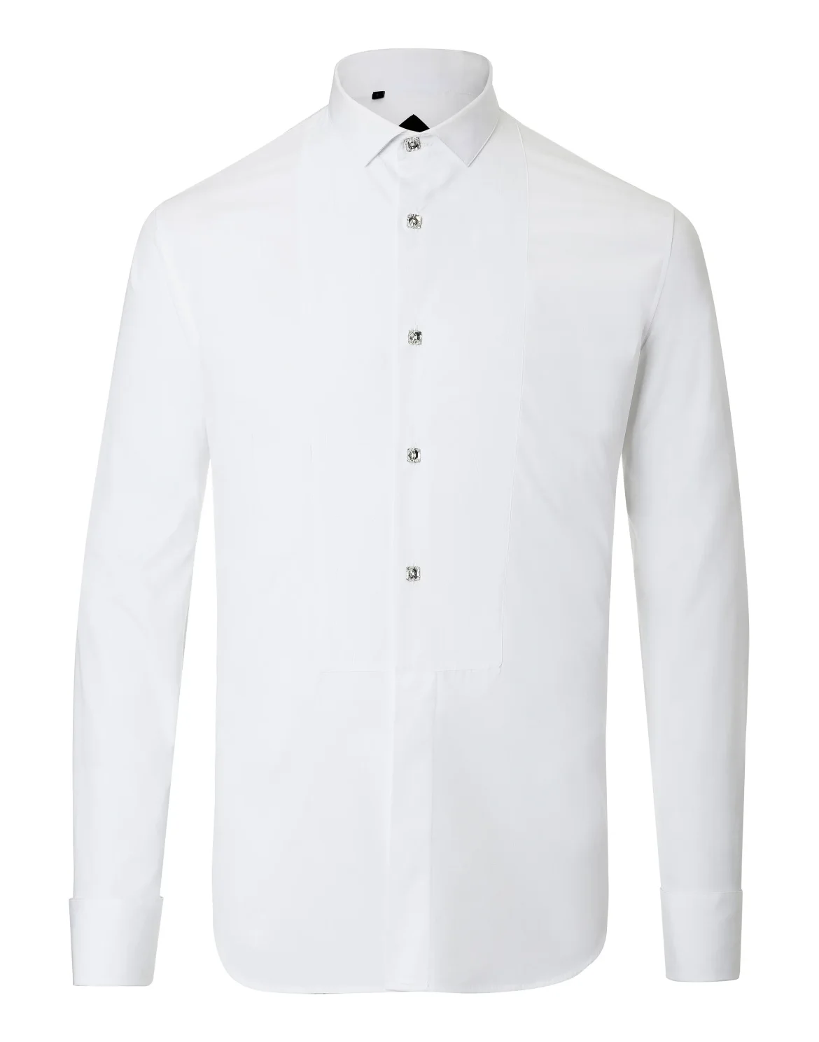 Shirt Gold Cut LS "Plisse", цвет: Белый