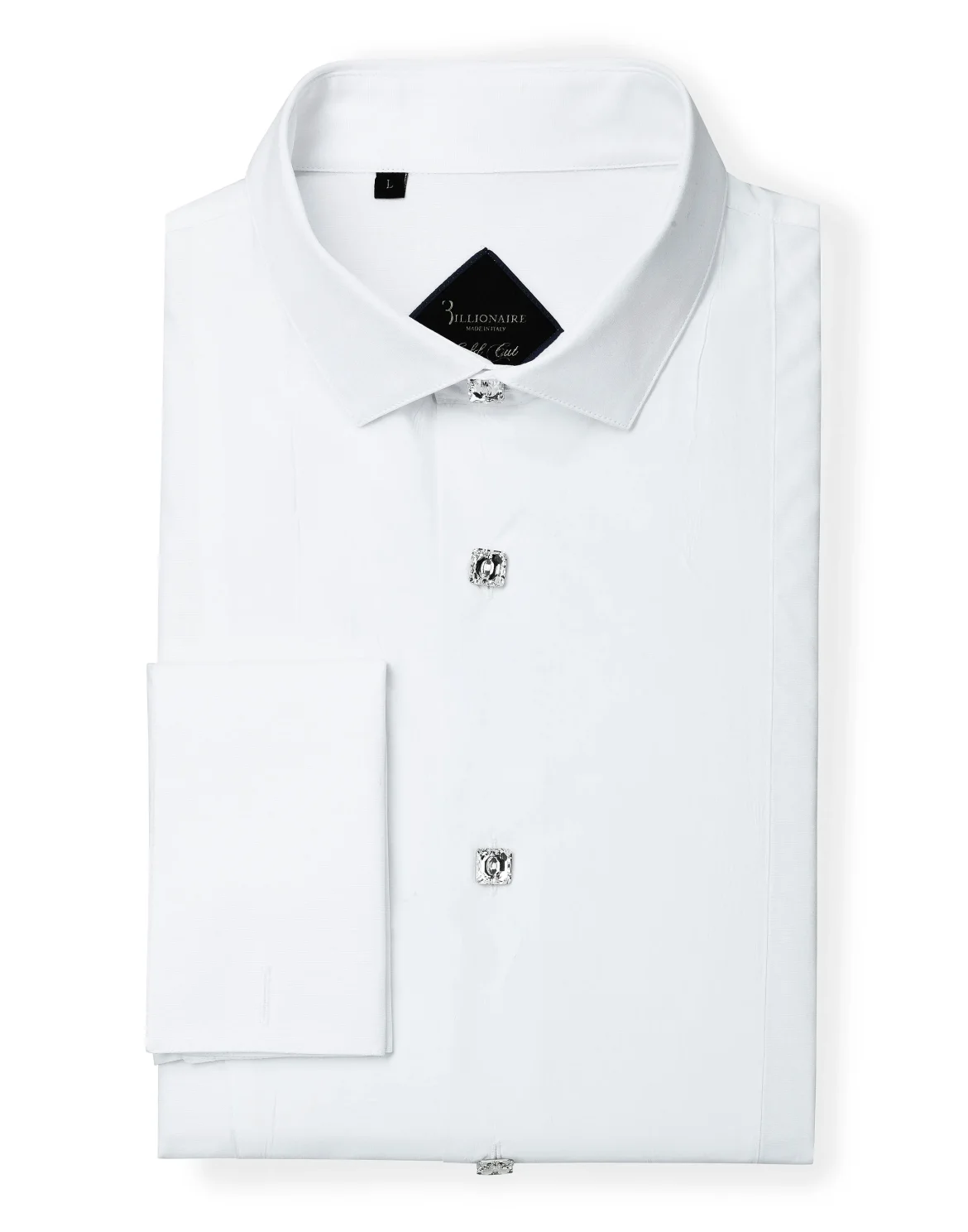 Shirt Gold Cut LS "Plisse", цвет: Белый