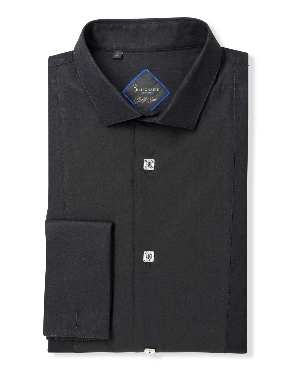 Shirt Gold Cut LS "Plisse", цвет: Черный