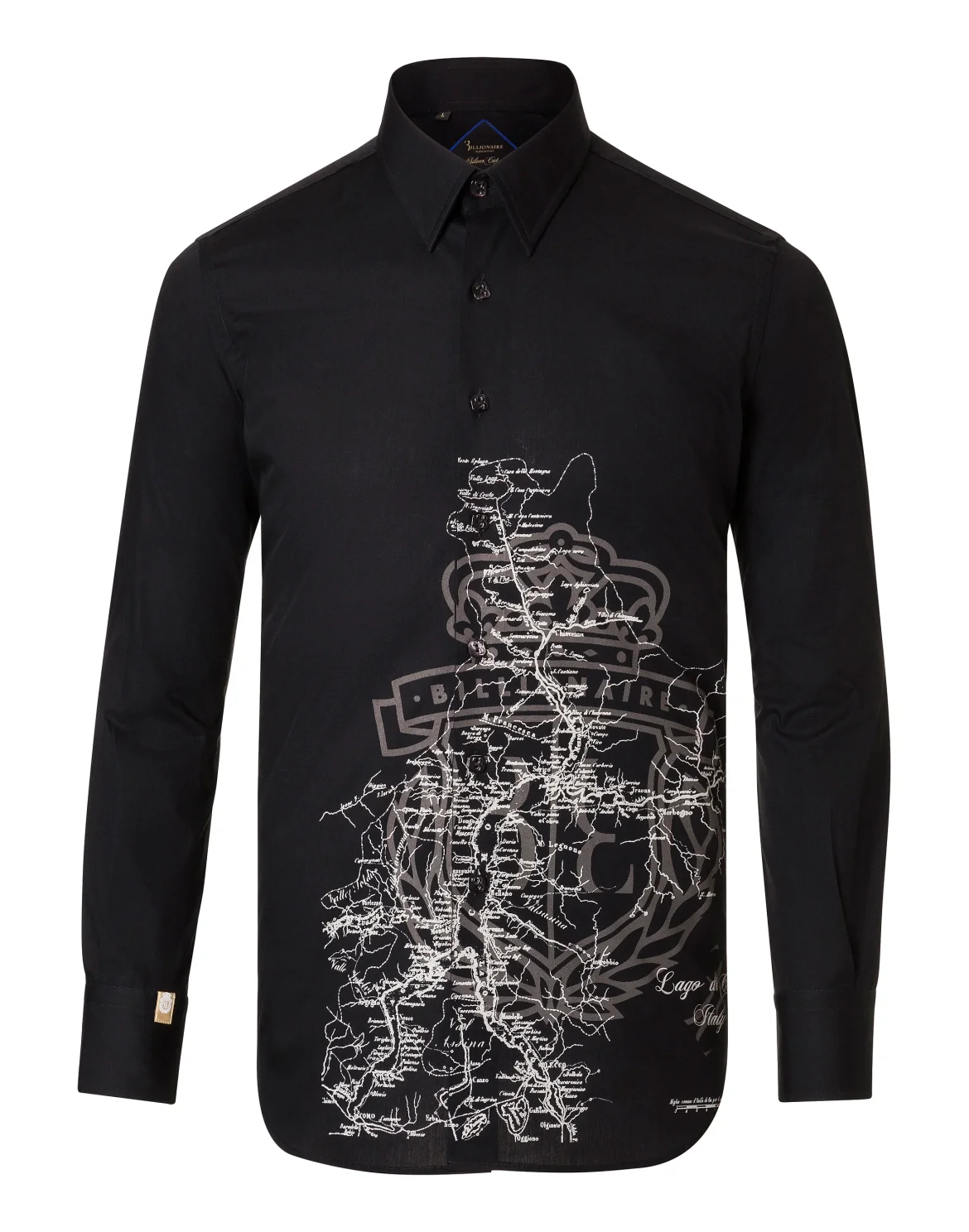 Shirt Silver Cut LS "Como lake", цвет: Черный