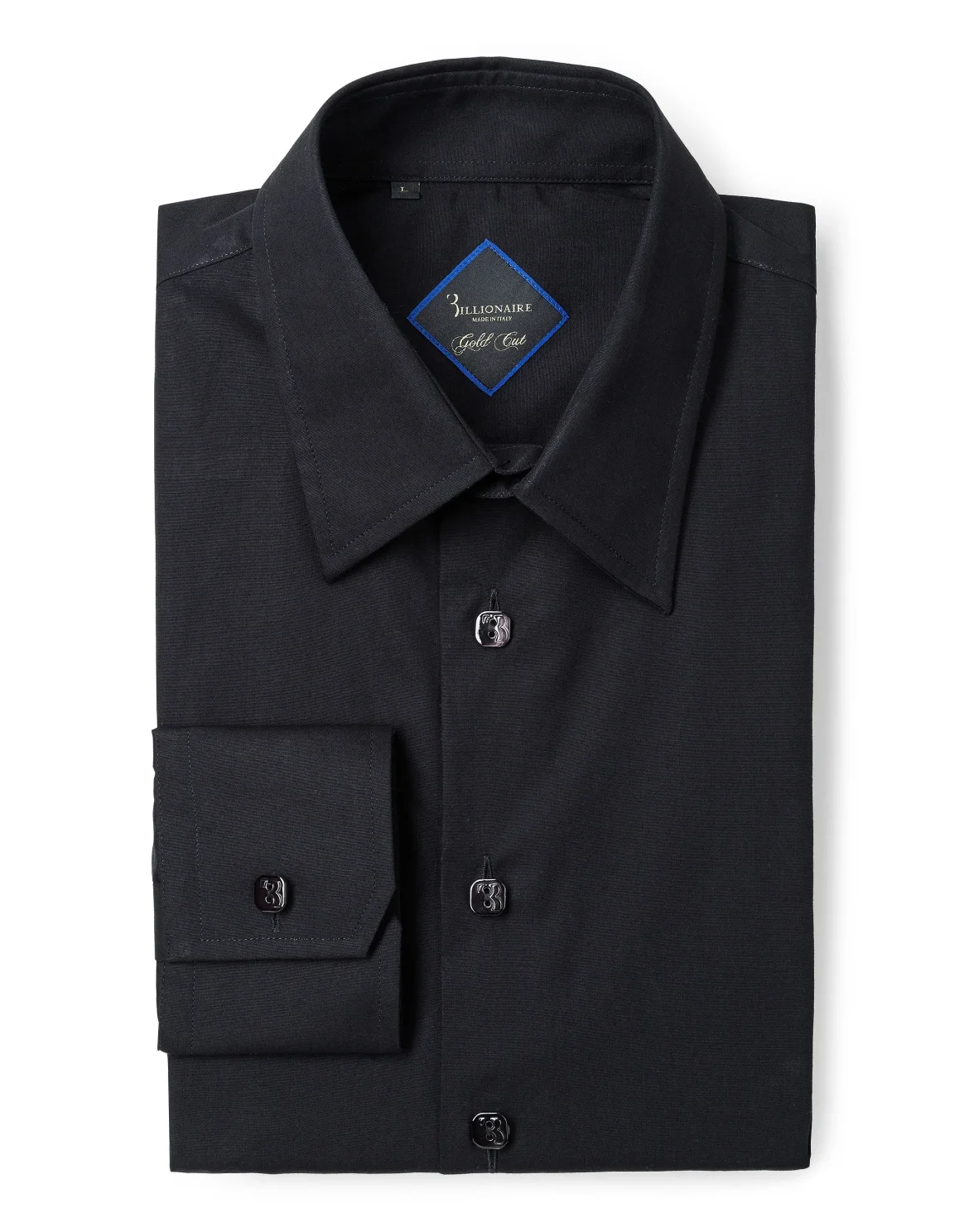 Shirt Gold Cut LS "Duomo", цвет: Черный