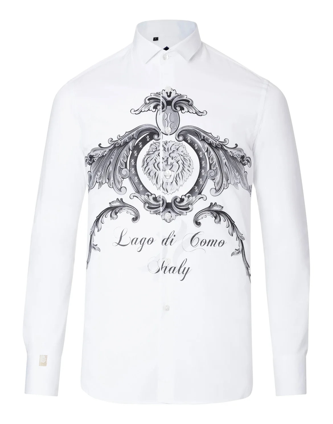 Shirt Crystal cut LS "Como lion", цвет: Белый