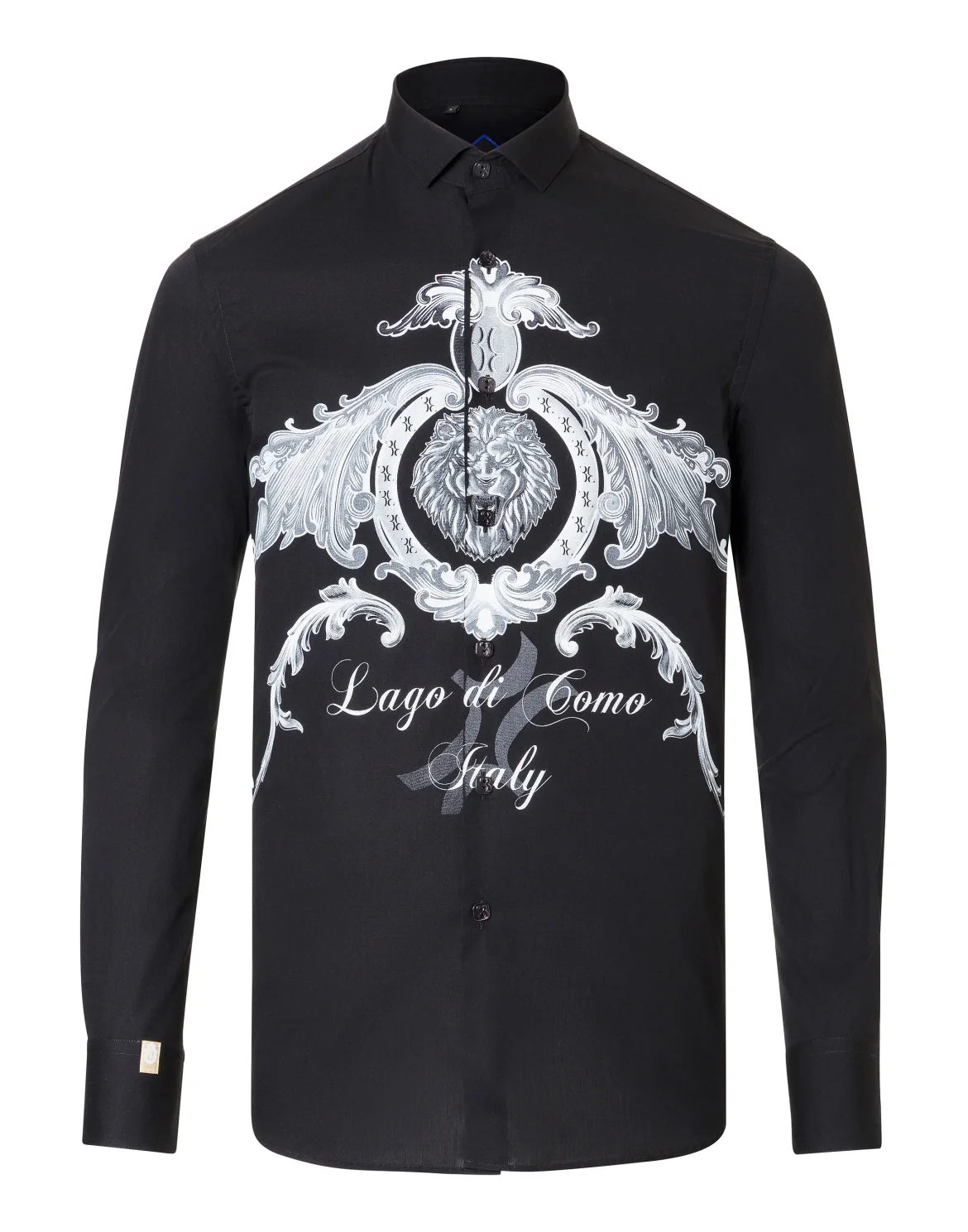 Shirt Crystal cut LS "Como lion", цвет: Черный