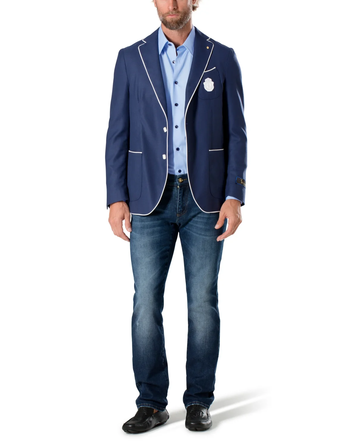 Shirt Silver Cut LS "The one", цвет: Синий