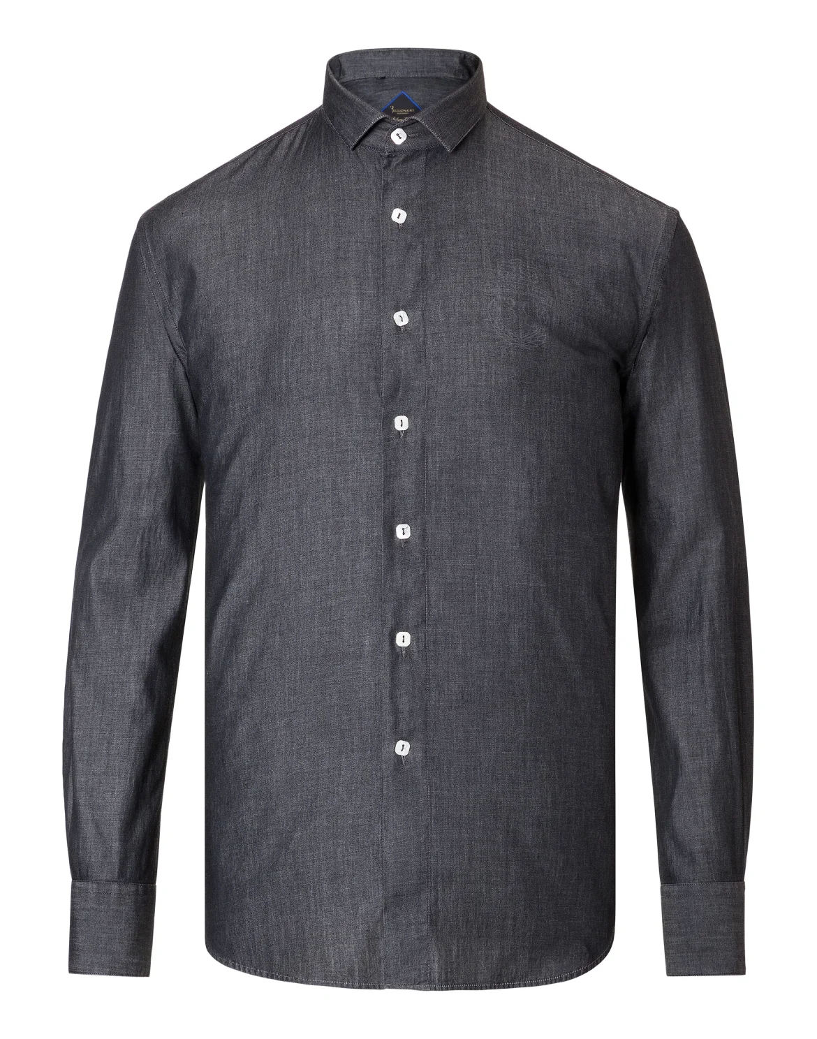 Shirt Silver Cut LS "Daniel", цвет: Черный