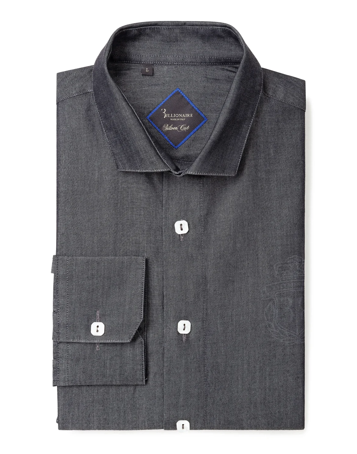 Shirt Silver Cut LS "Daniel", цвет: Черный