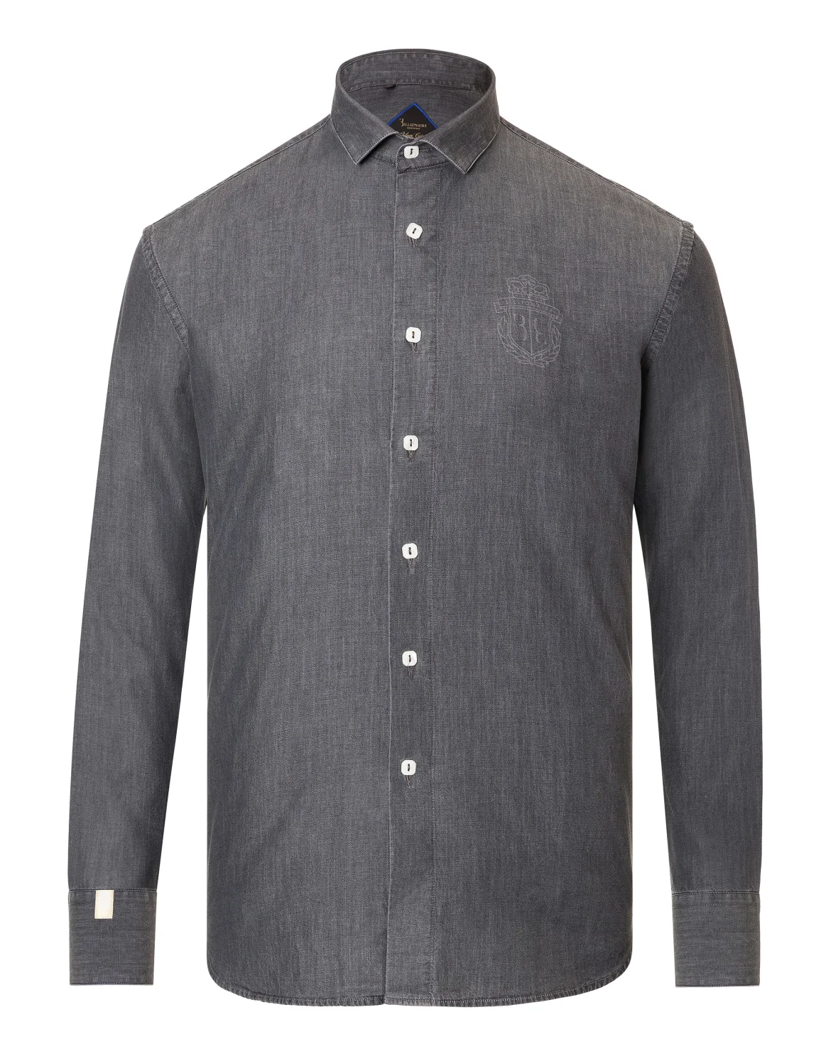 Shirt Silver Cut LS "Daniel", цвет: Серый