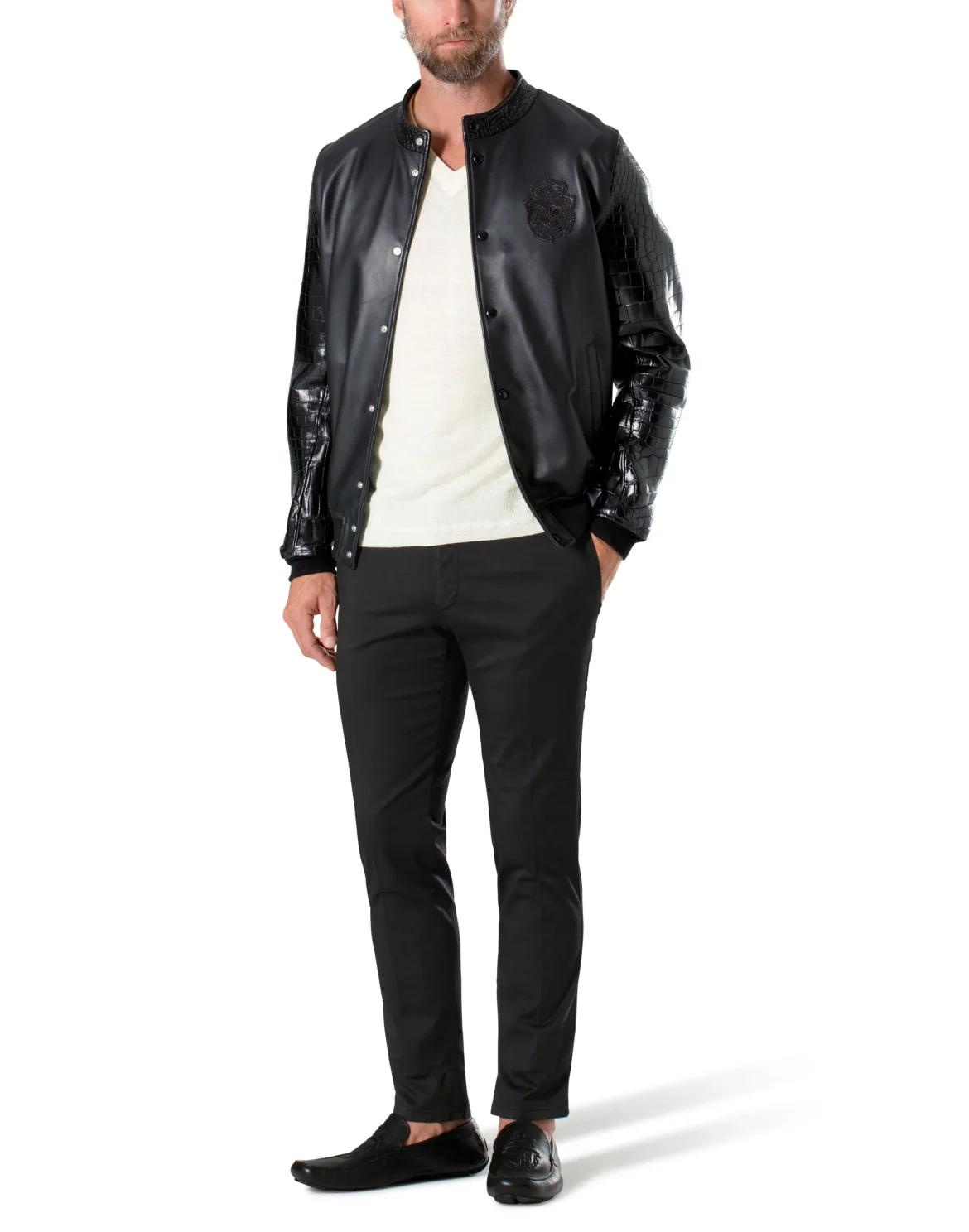 Long Trousers slim  "Titouan", цвет: Черный