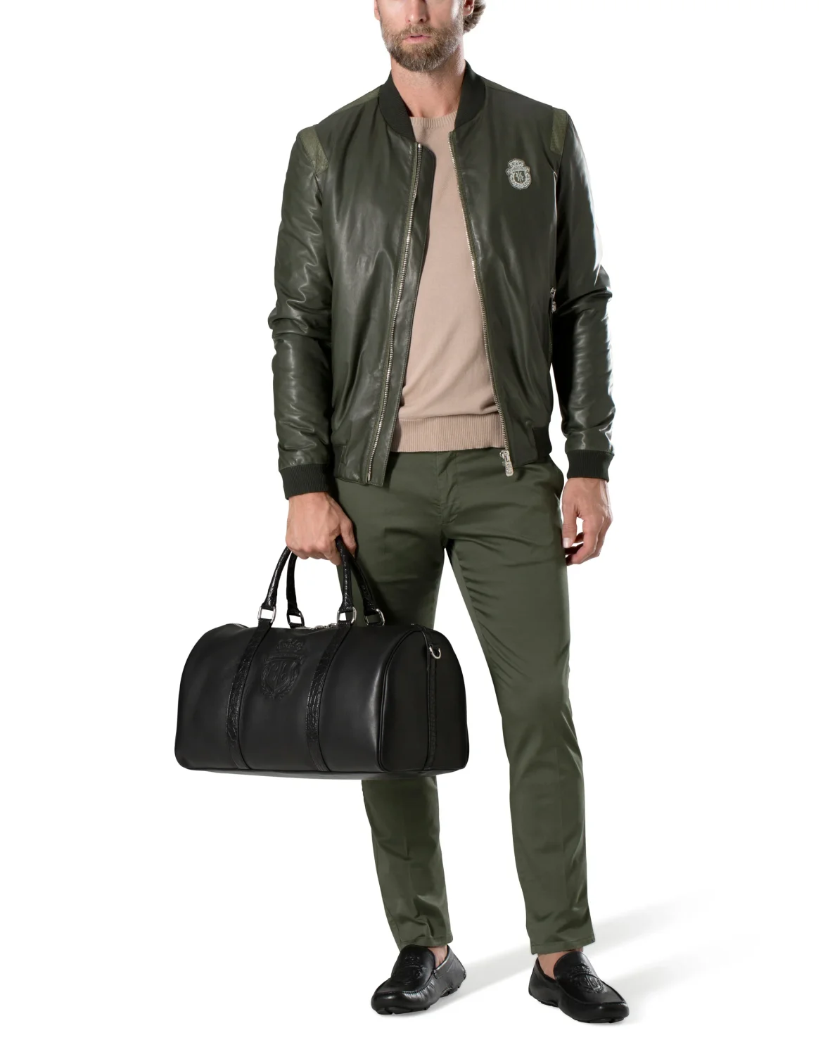 Long Trousers slim  "Titouan", цвет: Камуфляж