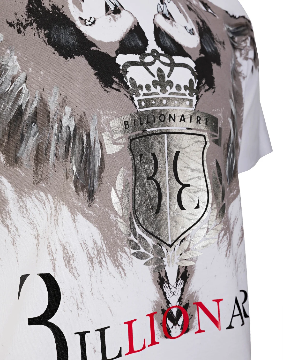 T-shirt Round Neck SS "Double lion", цвет: Белый