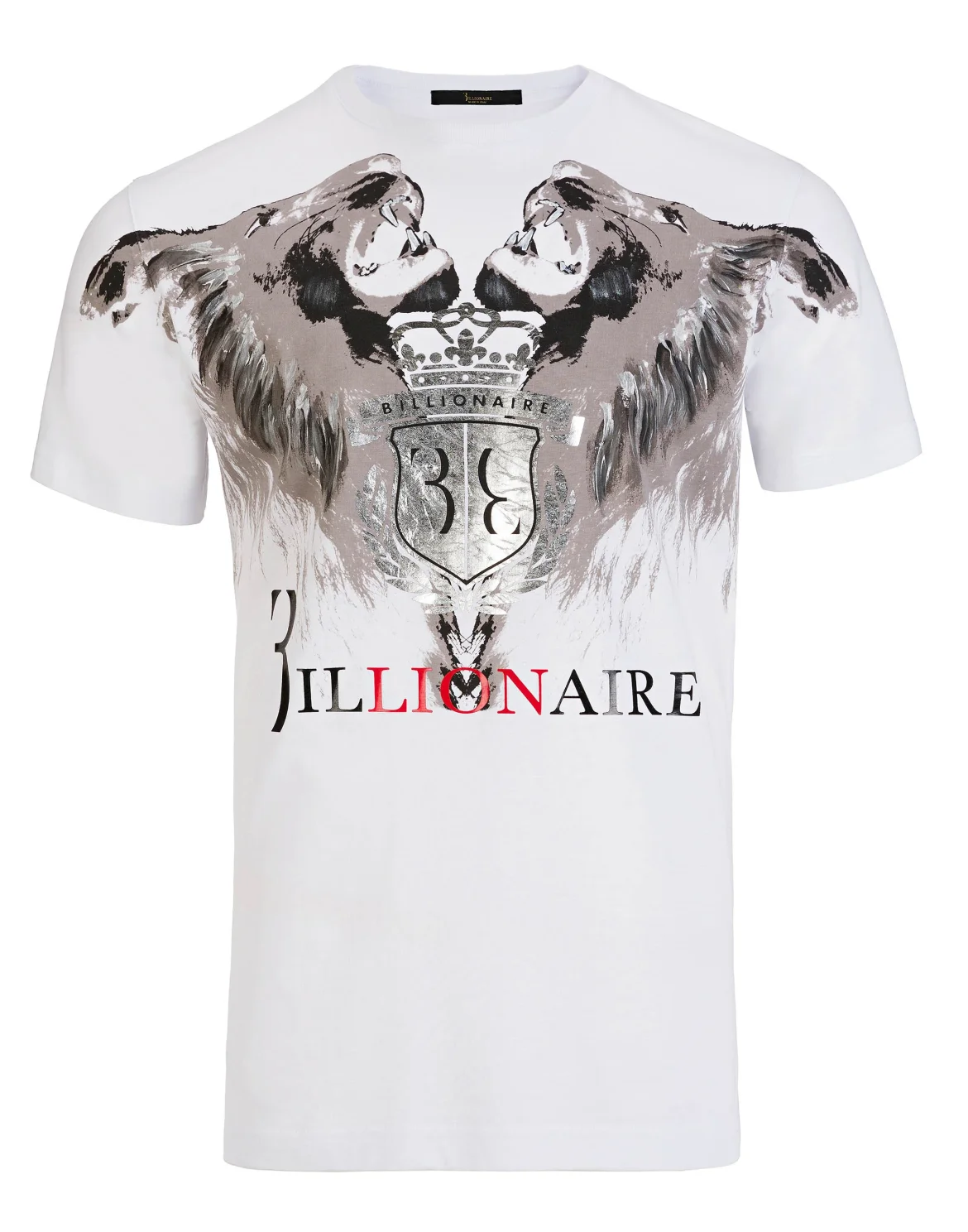T-shirt Round Neck SS "Double lion", цвет: Белый