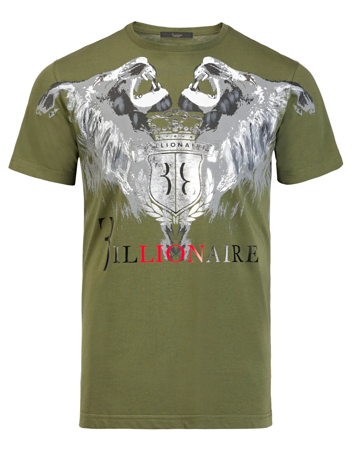 T-shirt Round Neck SS "Double lion", цвет: Зеленый